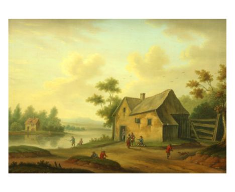 18th Cent. Flemish oil on panel by Marc Baets witth a typical elaborated theme ||BAETS MARC (actief te Antwerpen van ca 1700 