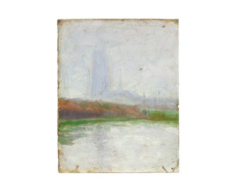 early 20th Cent. Belgian oil on panel - attributed to Jef De Pauw||DE PAUW JEF (1888 - 1930) olieverfschilderij op board met 