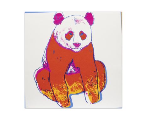 Andy Warhol "Panda" silkscreen from the series "Endangered Species"  with the blind stamp of Warhol's master printer Rupert S