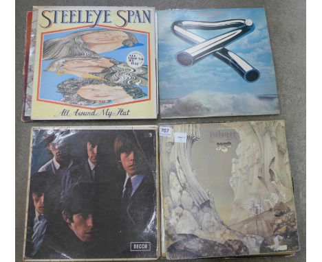 Seventeen albums including Pink Floyd, Rolling Stones and Chicago