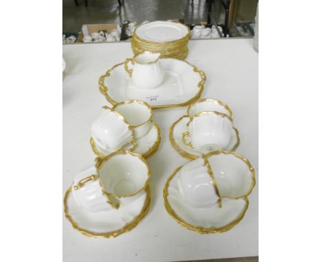 A HAMMERSLEY GILT BORDERED TEA SERVICE