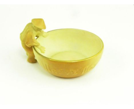 A ROYAL WORCESTER WASTE NOT, WANT NOT BOWL, CIRCA 1900