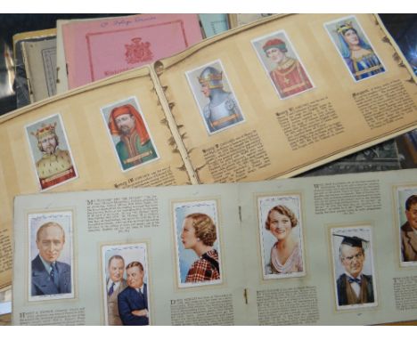 Two vintage albums of cigarette cards, collection of Gymanfa Ganu programmes from the 1940s, Festival of Britain souvenir bro