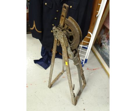 A vintage Hilmore pipe bender
