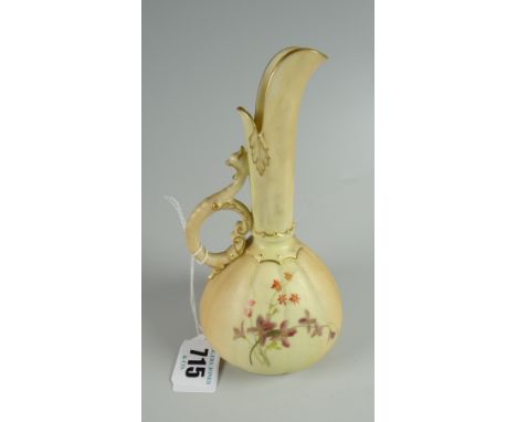 A Royal Worcester blush ivory narrow necked vase