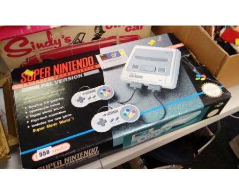 Vintage super Nintendo entertainment system &amp; games
