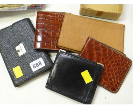 Parcel of vintage gentleman's wallets