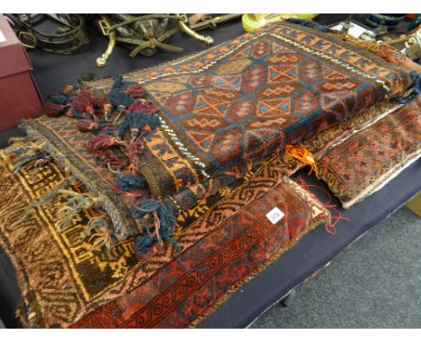 A selection of vintage Persian rugs & cushions