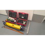Leica TCRP1205+ one man total station, with CS15 controller, 360 prism, pole, legs, floor spider,