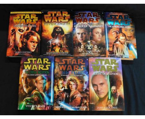 STAR WARS NOVELS: 7 titles: JAMES LUCENO: CLOAK OF DECEPTION, London, Century, 2001, 1st edition, original cloth, d/w; ALAN D