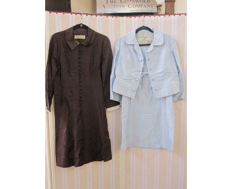 Susan Small brown long sleeved&nbsp;dress, a Susan Small blue dress with matching jacket and a light blue Susan Small dress w