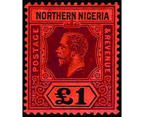 NORTHERN NIGERIA - 1912 ½d to £1 (SG 40/52) a few low values with light overall gum toning, generally fine large part o.g., c