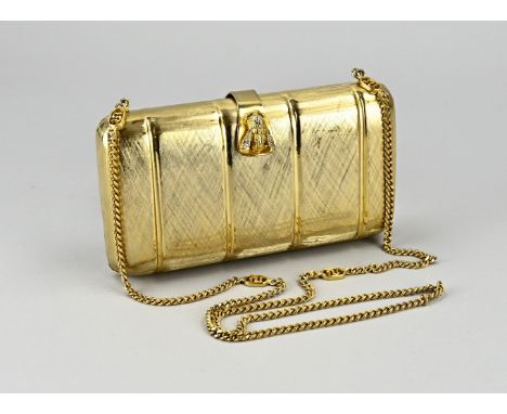 Vintage brass gold plated Scheilan ladies bag (Firenze). Italy. Second half of the 20th century. Dimensions: 10 x 18 x 4 cm. 