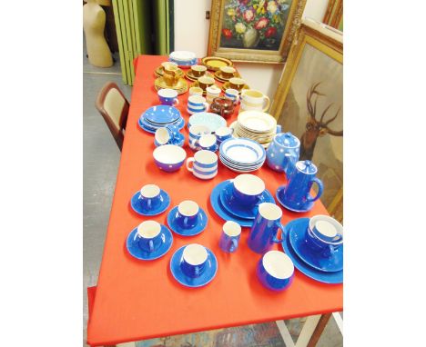 A LARGE COLLECTION OF T G GREEN CERAMICS  including 'Huntsville' and 'Polo' wares, Judith Onions gold banded Cornishware item