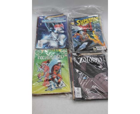 A collection of vintage DC comics