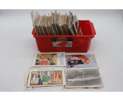 A collection of vintage postcards, mainly topographical 