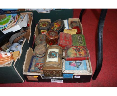 A collection of vintage tins