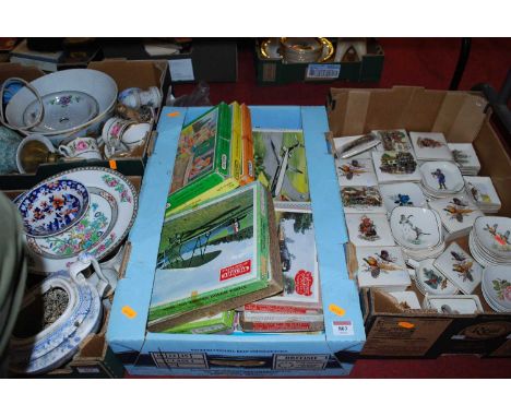 A collection of vintage Victory wooden jigsaws
