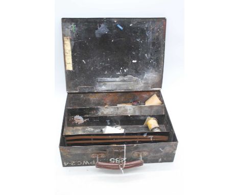 A vintage tin artist's box