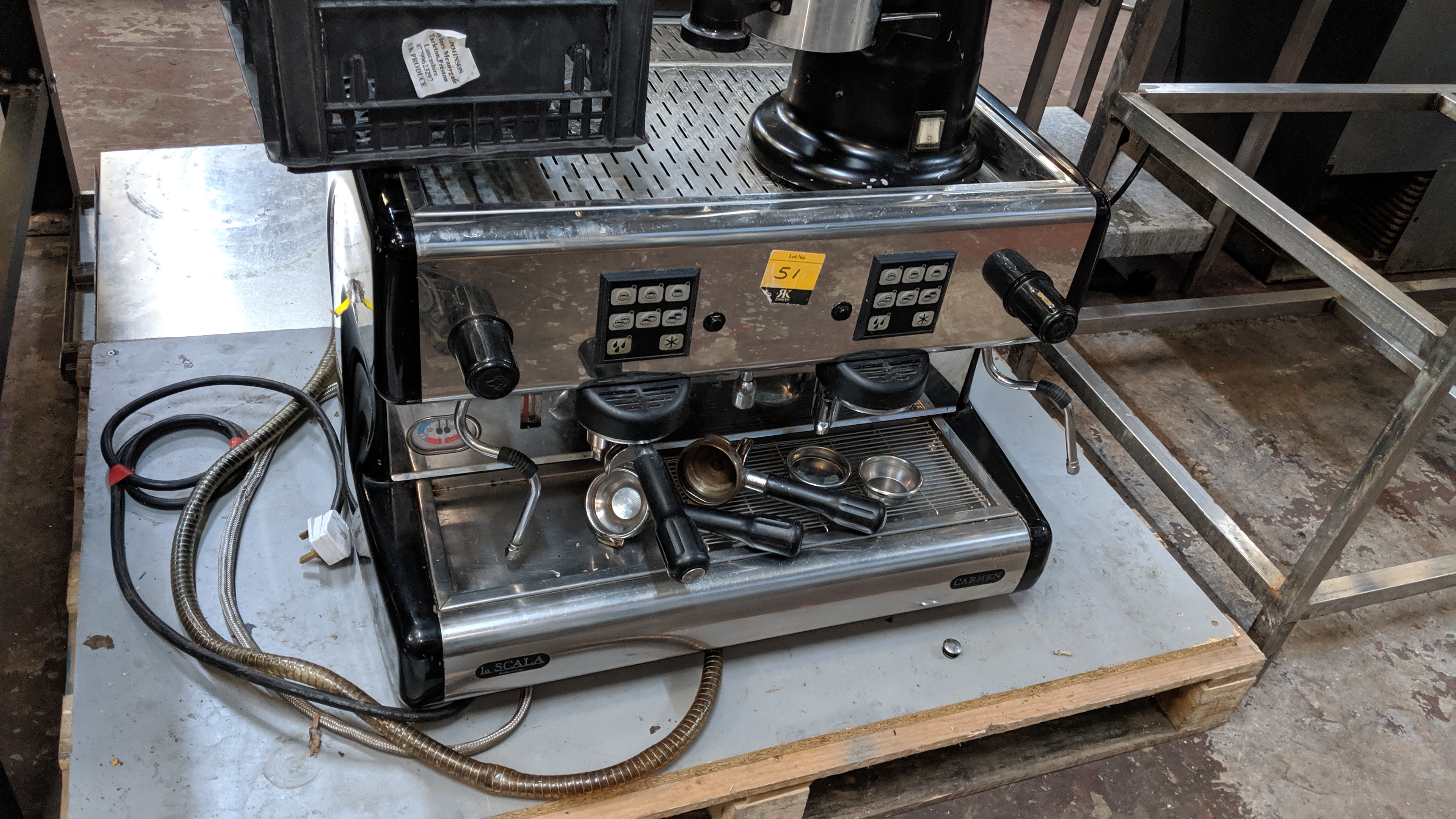 La Scala Carmen 2 group/head stainless steel commercial coffee/espresso