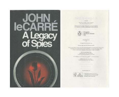 A legacy of spies by John le Carre hardback book with dustjacket. First edition 2017. Good condition. All autographs are genu