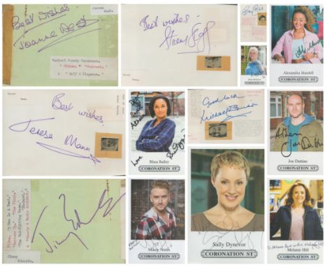 Collections of variety of Autographs signatures includes Stacey Gregg, Teresa Mann, Beryl Reid, Michael Denison, Joanne West,