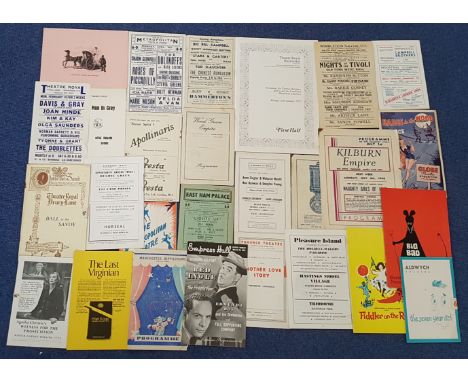 Collections of Theatre Programmes, Flyers and Vintage Flyers. Naughty Girls of 1940 Kilburn Empire Monday 8th July 1940 Progr