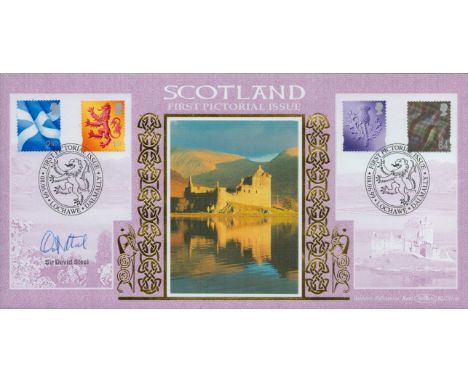 Sir David Steel signed Scotland first pictorial issue FDC. 8/6/99 Lochawe postmark. Good condition. All autographs are genuin