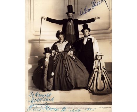 Tv and Film. Wallace Berry and 1 other signed vintage 10 x 8 inch black and white lobby card. Dedicated. Another signer signe