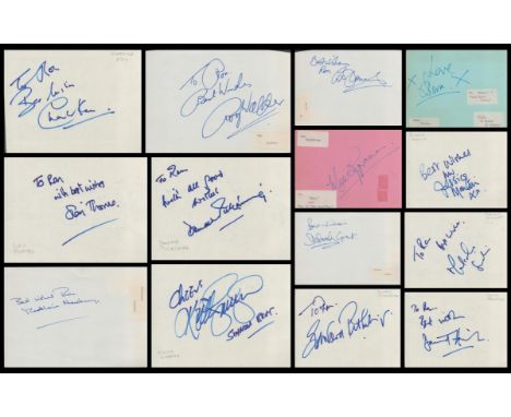 Collections of variety of Autographs signatures includes Donald Pickering, Malcolm Sinclair, Keith Simmon, Edward Petherbridg