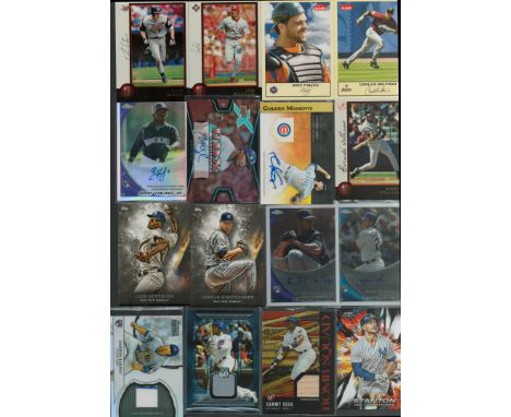 Trading cards Baseball 10 x signatures includes Carlos Beltran, Mike Piazza, Juan Gonzalez, Darin Erstad, Bernie Williams, Ma