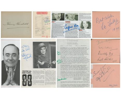 Collections of variety of Autographs signatures includes Victor Spinetti, Patricia Michael, Clifford Rose, Rachel Rutter, Fio