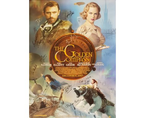 Multi Signed 13 signatures includes Daniel Craig, Nicole Kidman, Sam Elliott, Eva Green, Dakota Blue Richards and Ian Mckelle