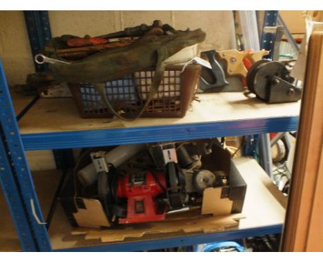 A GRINDER, CIRCULAR SAW, GREASER ETC
