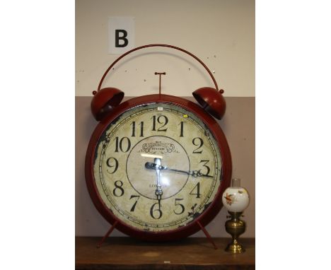 A HUGE MODERN REPRODUCTION NOVELTY ALARM CLOCK, H 155 CM