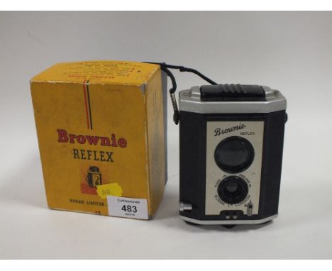 A BOXED BROWNIE REFLEX CAMERA