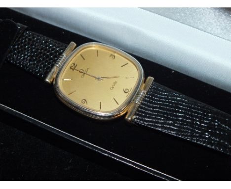 A VINTAGE GENTS OMEGA DEVILLE WRISTWATCH