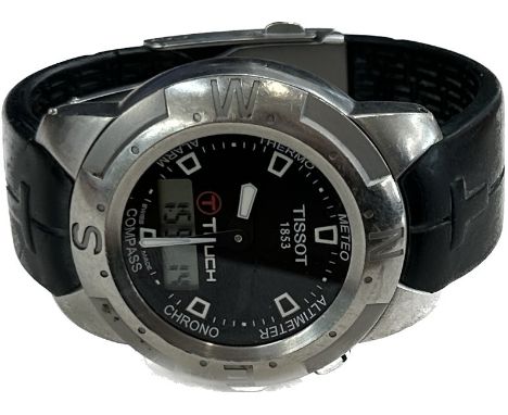 Tissot 1853 touch titanium quartz mens watch, untested