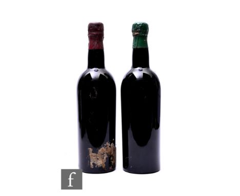 Two bottles of 1955 vintage port, to include Taylor's and Cockburn's, lacking labels. Condition reports for each lot are avai