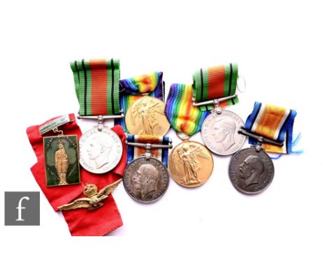 A pair of World War One medals awarded to 4872 Pte.L.Elt, another pair awarded to 5-20032 Pte.H.Elt R Fus, two World War Two 