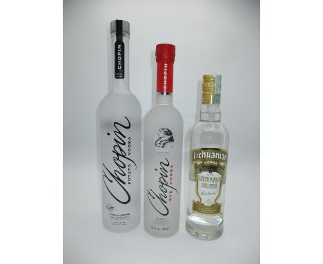 Chopin Potato Vodka, Chopin Rye Vodka and Lithuanian Vodka (3) 