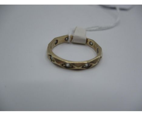 9ct Gold and Diamond Eternity Ring, Size K 