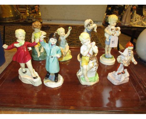Eight Royal Worcester Figures 