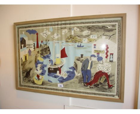 Julian Trevelyan, RA, 1910-1988, Harbour (From The School Prints Series), Lithograph Printed, 49x75cm 