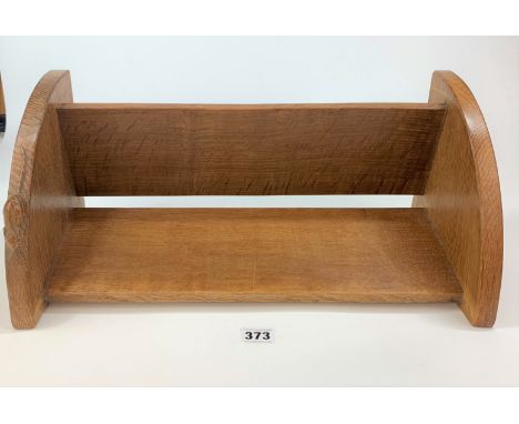 Mouseman book trough  18” long x 8” deep