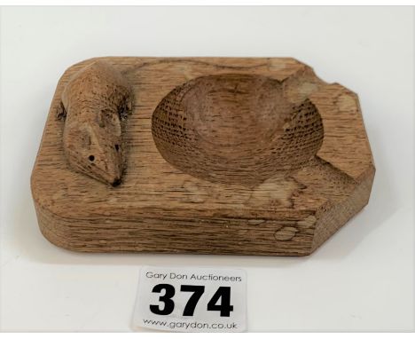 Mouseman ashtray 4” x 3” 