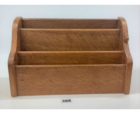 Mouseman letter rack 13” long x 5” wide x 8” high