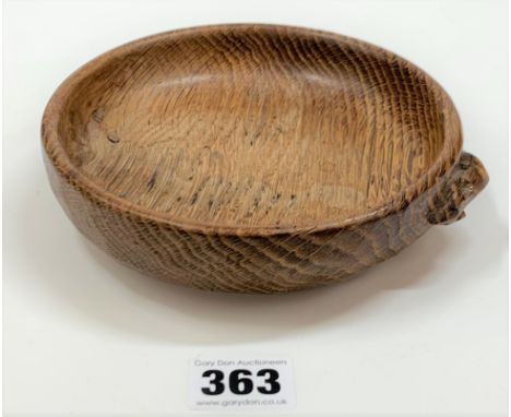 Mouseman round nut bowl 6” diameter
