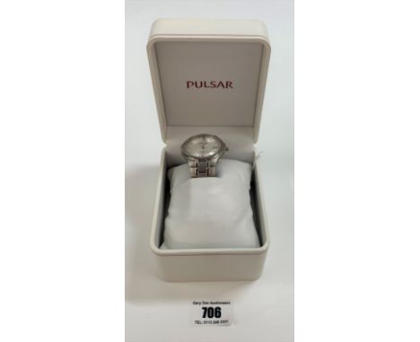 Pulsar Titanium 100M gents watch with original box and paperwork