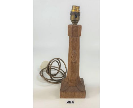 Mouseman table lamp 10” high 